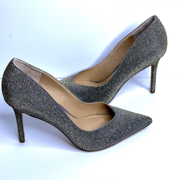 NWOB Veronica Beard Nathalia Pointed Toe Pump size 10, Metallic Silvergold - Picture 8 of 14
